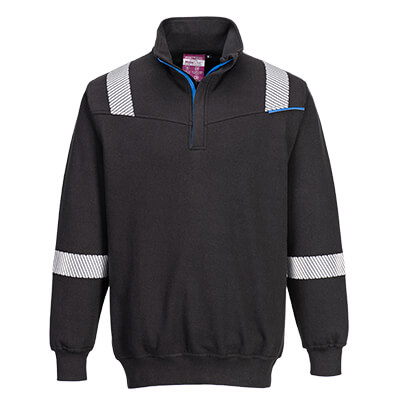 Sudadera resistente a la llama Cuello con cremallera [FR710] Unisex