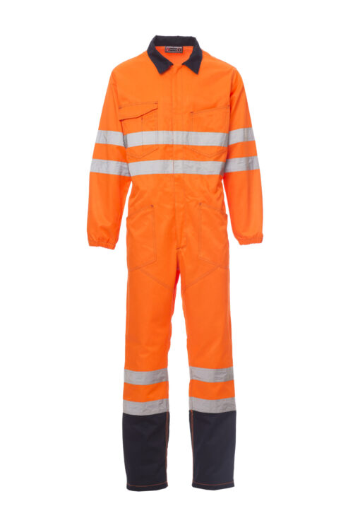 Mono alta visibilidad con bandas reflectantes y triple costura de refuerzo [SHIP] Unisex