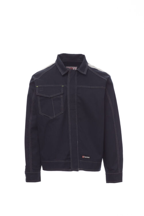 Chaqueta manga larga no acolchada con pespuntes de contrastes y de corte vaquero [SAFE] Unisex