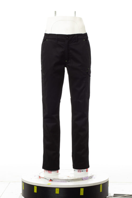 Pantalón trabillas y elásticos en cintura Cierre cremallera y botón [POWER] Unisex