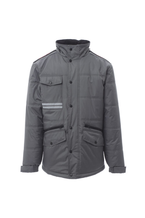 Chaqueta con cremallera y cursor de metal con tapeta [FIGHTER FX MID] Hombre