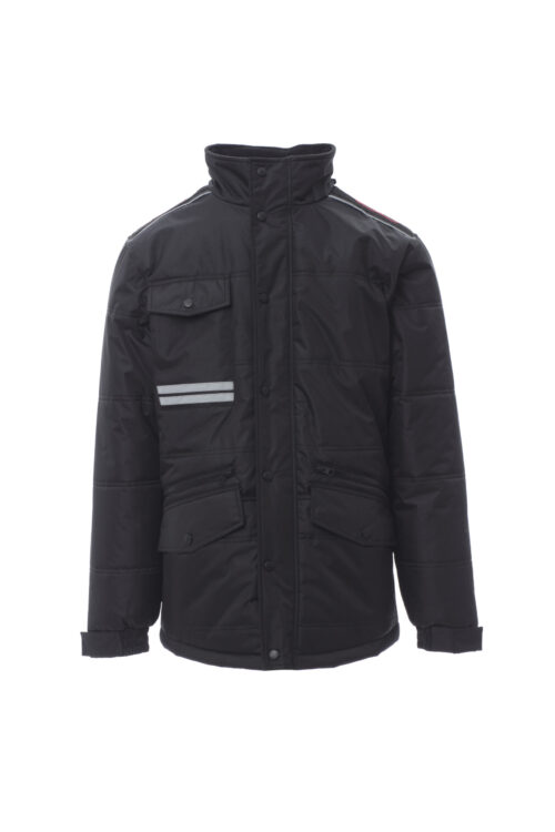 Chaqueta con cremallera y cursor de metal con tapeta [FIGHTER FX MID] Hombre