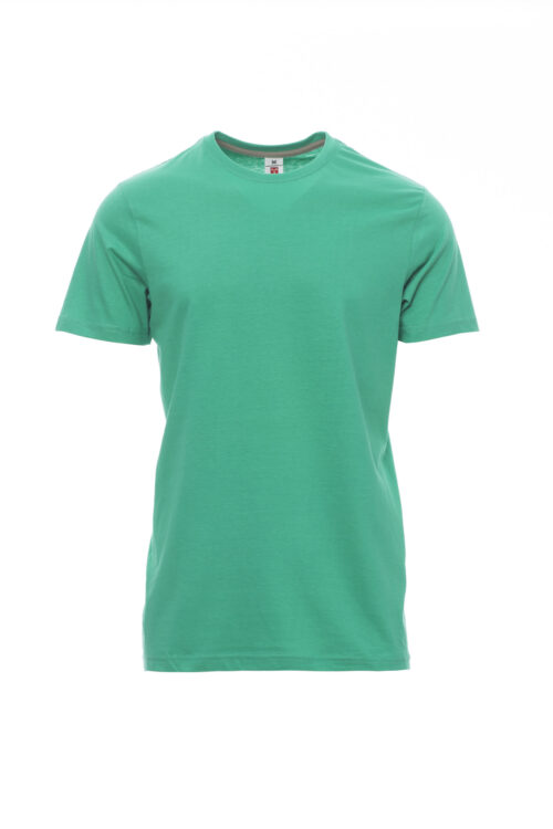 Camiseta manga corta de cuello redondo con banda elástica en cuello [SUNSET] Hombre