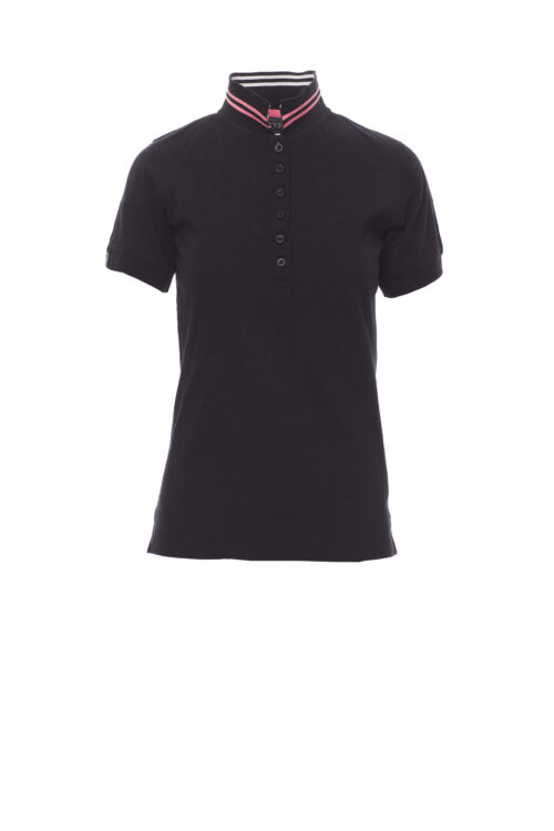 Camiseta ceñida manga corta 6 botones efecto nácar [NAUTIC LADY] Mujer