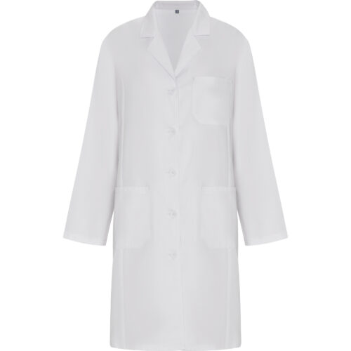 Bata manga larga entallada Cuello con solapa [VACCINE WOMAN 9093] Mujer