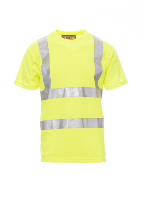 Camiseta manga corta alta visibilidad bandas reflectantes en hombros [AVENUE] Hombre