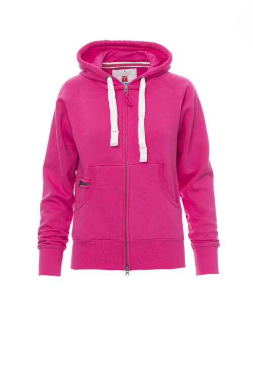 Sudadera ceñida con capucha y cremallera SBS completa [DALLAS+ LADY] Mujer