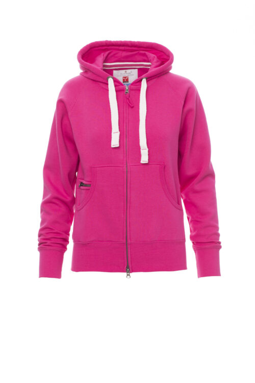 Sudadera ceñida con capucha y cremallera SBS completa [DALLAS+ LADY] Mujer