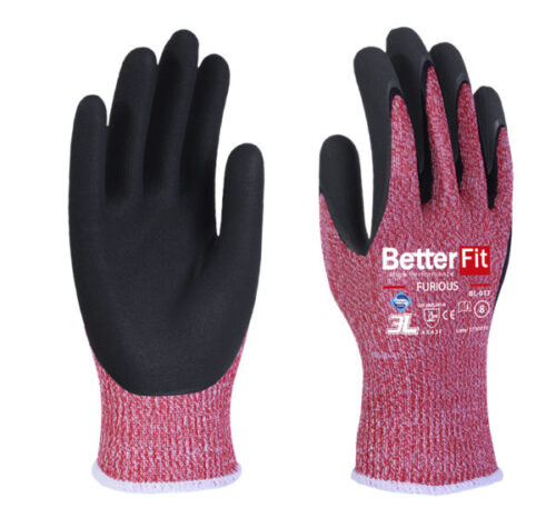 Guante para riesgos de corte Soporte ligero Recubrimiento nitrilo foam ultra fino [FURIOUS]