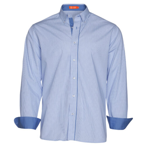 Camisa manga larga cuello camisero [PLAID] Hombre