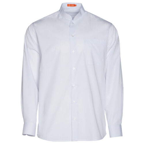 Camisa manga corta cuello mao. Bolsillo en frontal izquierdo [GABIN] Hombre