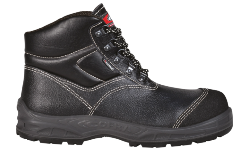 Bota de seguridad hidrófuga transpirable antiabrasión Plantilla confort [BRNO BLACK S3S CI FO SR]