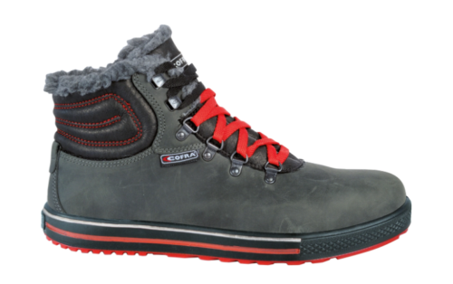 Bota de seguridad de piel ecológica con aislamiento térmico, transpirable y antiabrasión [PLAYMAKER S3S CI FO SR]