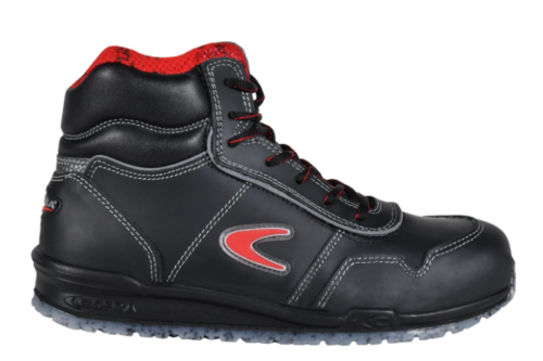 Bota de seguridad de piel hidrófuga con forro exterior de sintético transpirable [PUSKAS S3S CI FO SR]