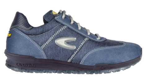 Zapatilla de seguridad con tejido transpirable y piel de serraje [BREZZI S1 PS FO SR]