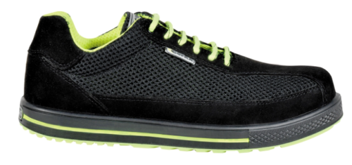 Zapatilla de seguridad con empeine de tejido transpirable y microfibra de efecto gamuzado [UPSET S1 P SRC]