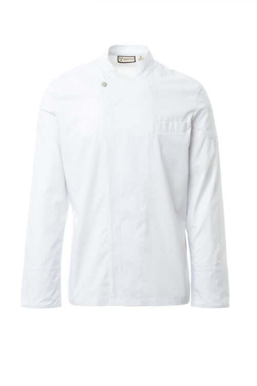 Chaqueta cocina cuello mao con propiedades elásticas y transpirables [ELITE MESH] Hombre