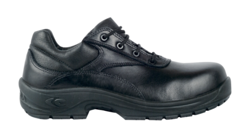 Zapato de seguridad con empeine de piel hidrófuga Forro interior transpirable y antiabrasión [ALEXANDER S3S HI CI HRO FO SR]