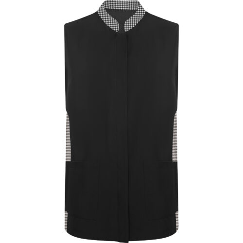 Casaca de servicios sin mangas con cuello mao [ALDANY 9105] Mujer