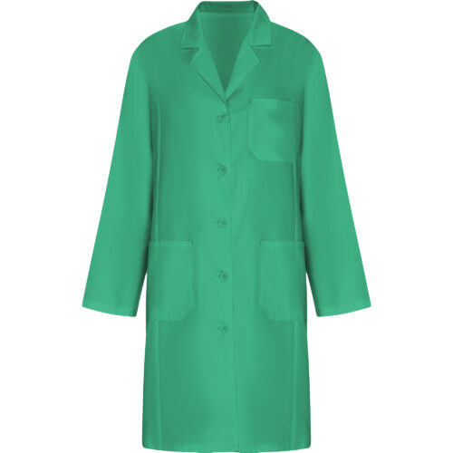 Bata de laboratorio con solapa y apertura frontal con botones de plástico  [VACCINE WOMAN 9093] Mujer
