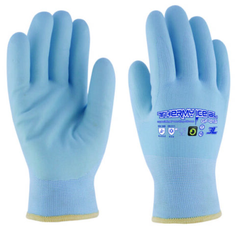 Guante con soporte térmico sin costuras [THERMY ICE BL]