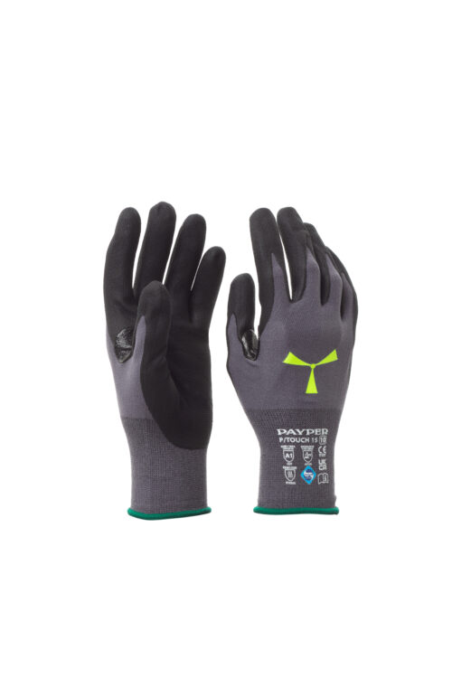Guante de nailon/elastano con refuerzo nitrilo entre pulgar e índice [P/TOUCH 15]