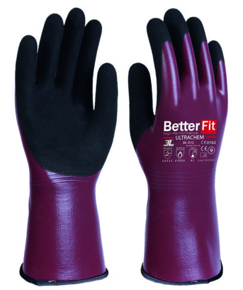 Guantele sin costuras  con soporte anticorte [ULTRACHEM]