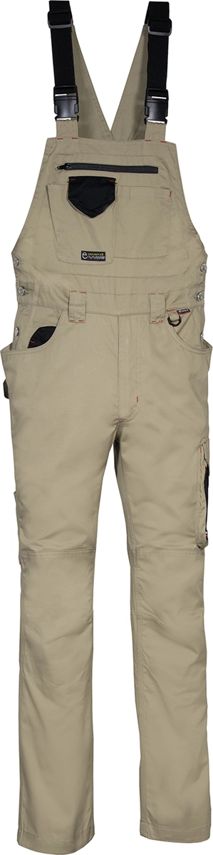 Peto con bolsillos delanteros y tirantes ajustables con cierre al enganche [POCKET] Unisex