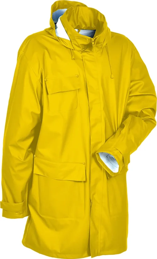 zafer uniformes y ropa de trabajo abrigo termosellado tejido elastico windproof amarillo copia