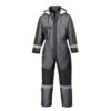 zafer uniformes y ropa de trabajo buzo acolchado invierno cinta reflectante gris1