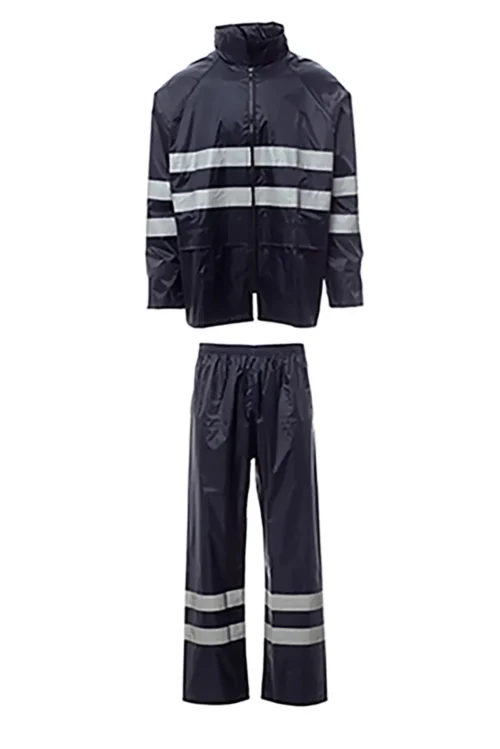 zafer uniformes y ropa de trabajo traje de lluvia bandas retrorreflectantes azul marino1 copia
