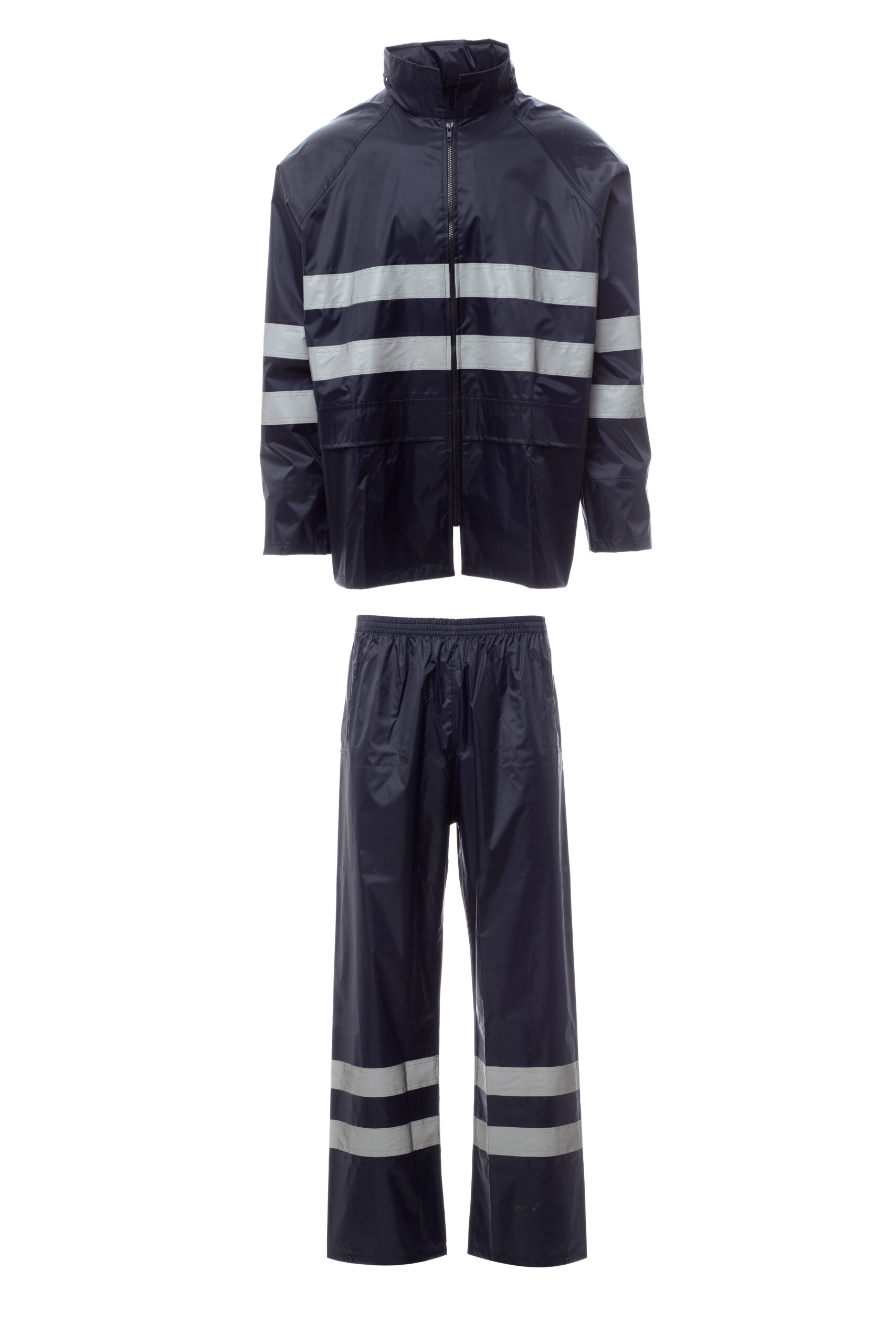 zafer uniformes y ropa de trabajo traje de lluvia bandas retrorreflectantes azul marino1