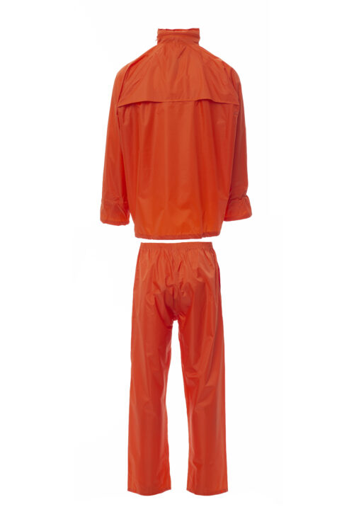 zafer uniformes y ropa de trabajo traje de lluvia recubrimiento pvc naranja2