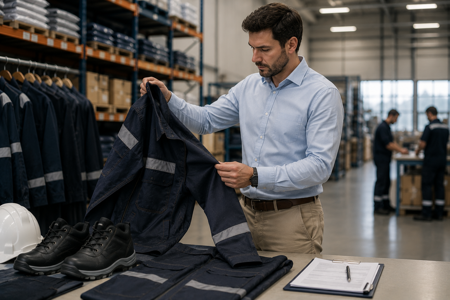 Control de calidad e inspección de uniformes laborales - Zafer Uniformes