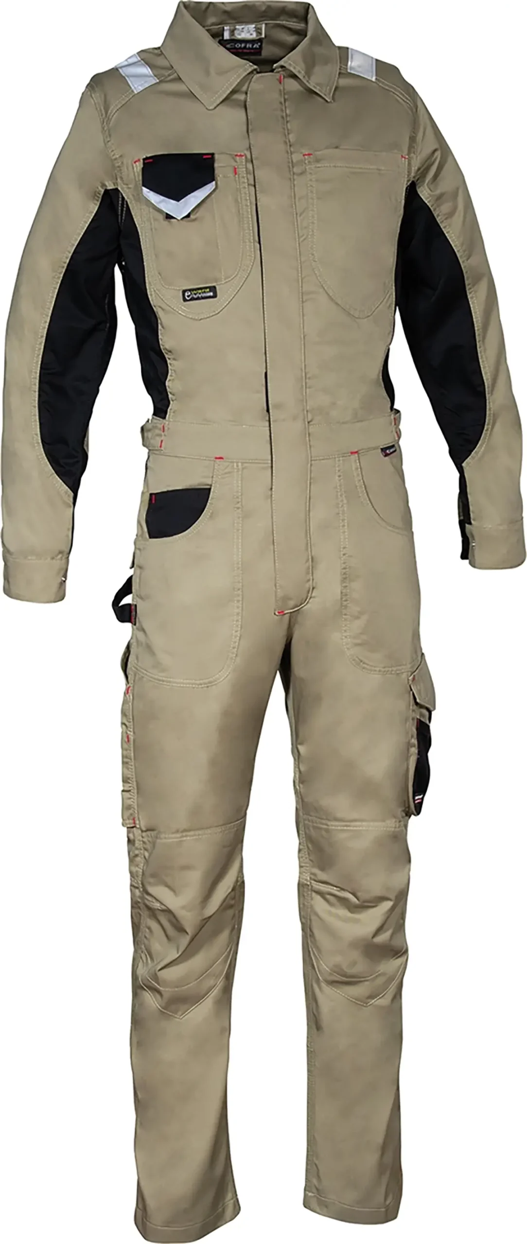 zafer uniformes y ropa de trabajo monos y buzos bolsillos delanteros y pecho beige1