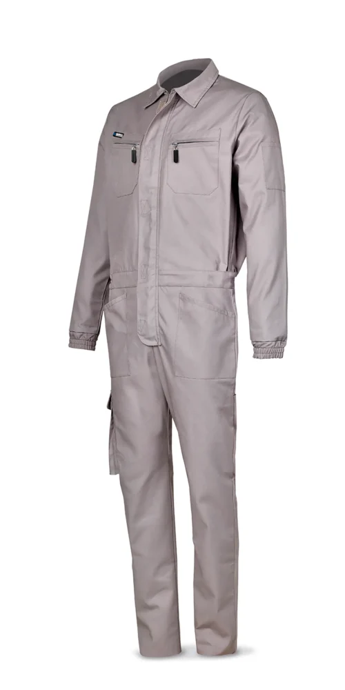 zafer uniformes y ropa de trabajo monos y buzos buzo siete bolsillos ajuste cadera elasticos laterales gris1