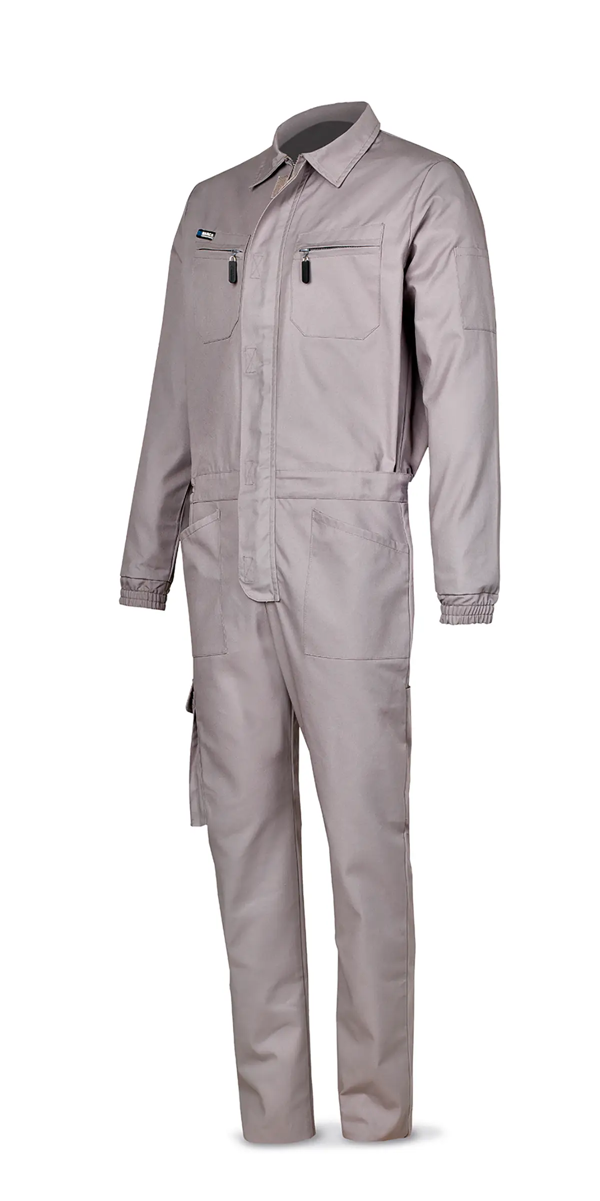 zafer uniformes y ropa de trabajo monos y buzos buzo siete bolsillos ajuste cadera elasticos laterales gris1