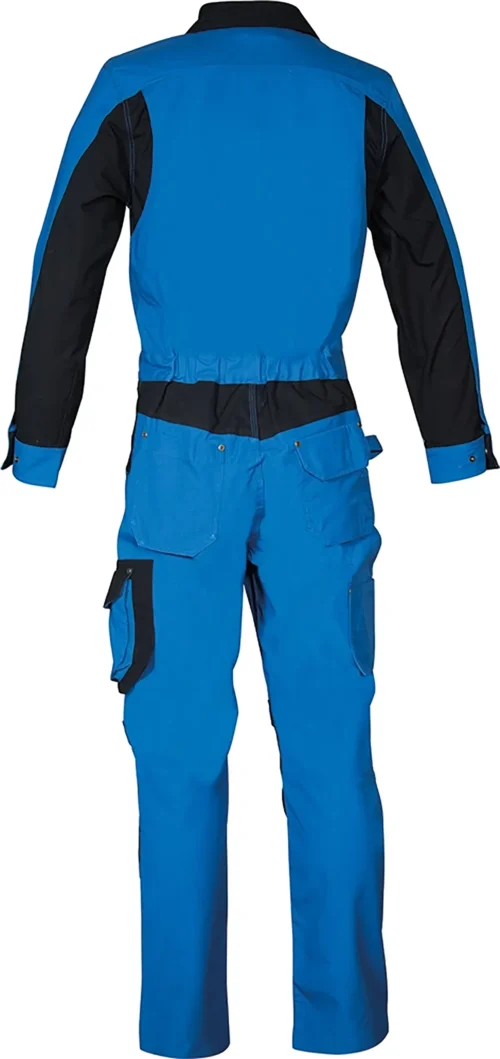 zafer uniformes y ropa de trabajo monos y buzos dos bolsillos rodilleras ajustables azulina2