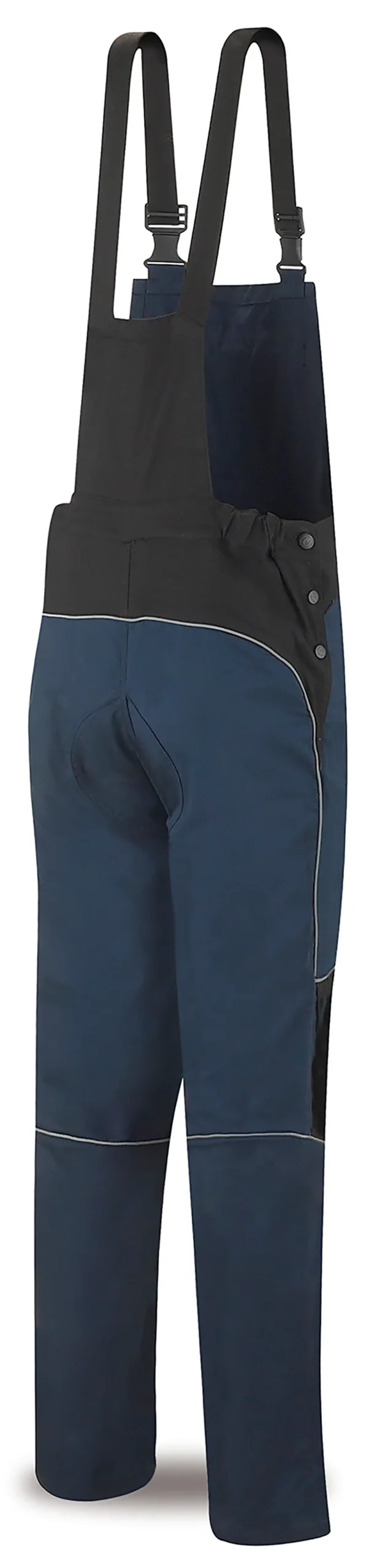 zafer uniformes y ropa de trabajo monos y buzos peto cinco bolsillos cintura ajustable elasticos laterales azul marino2