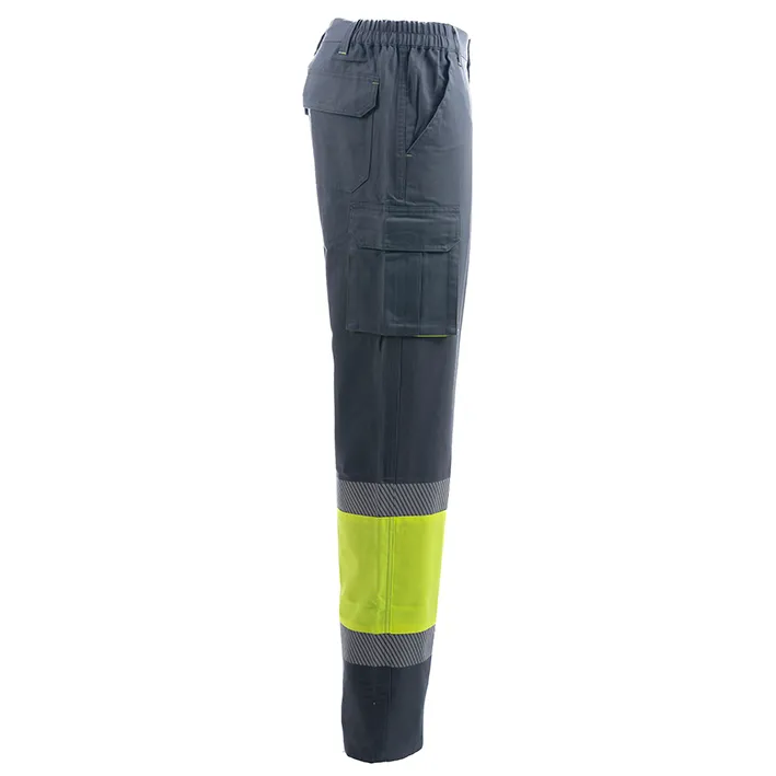 zafer uniformes y ropa de trabajo pantalon alta visibilidad dos bolsillos laterales gris amarillo3 1.webp