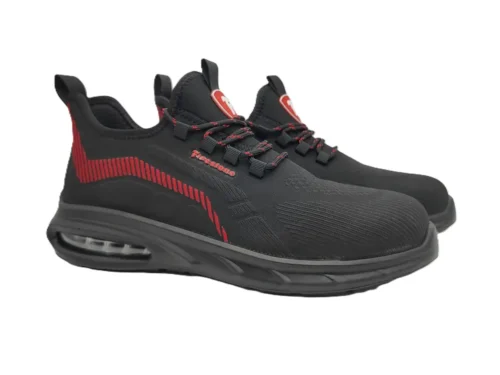 zafer uniformes y ropa de trabajo zapatilla seguridad deportiva empeine tejido tecnico negro2