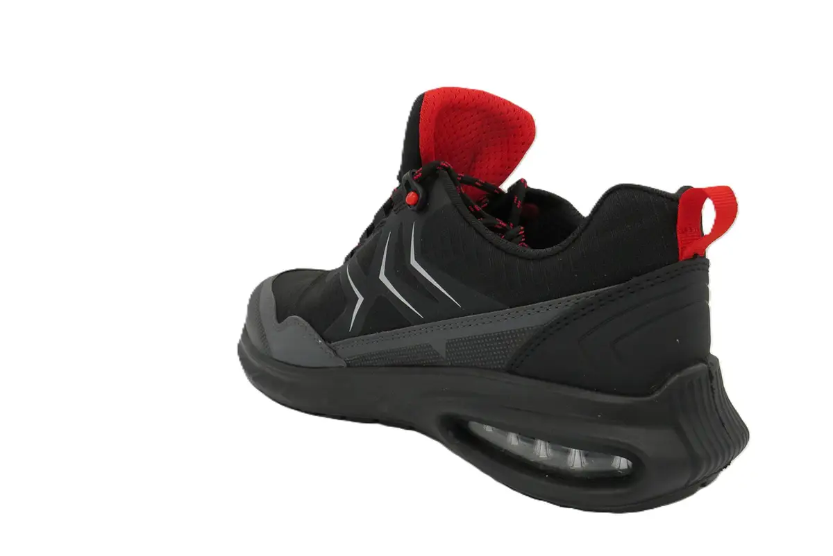 zafer uniformes y ropa de trabajo zapatilla seguridad deportiva libre de metal negro2
