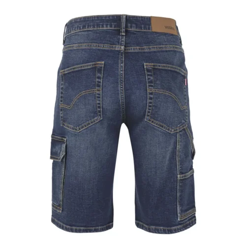 zafer uniformes y ropa de trabajo bermuda stretch multibolsillo corte slim azul vaquero2 copia