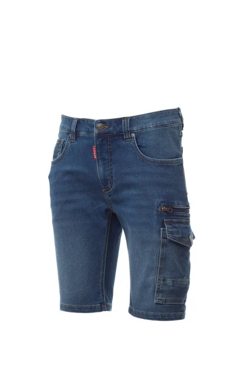 zafer uniformes y ropa de trabajo bermudas corte vaquero cierre cremallera metal azul vaquero2 copia