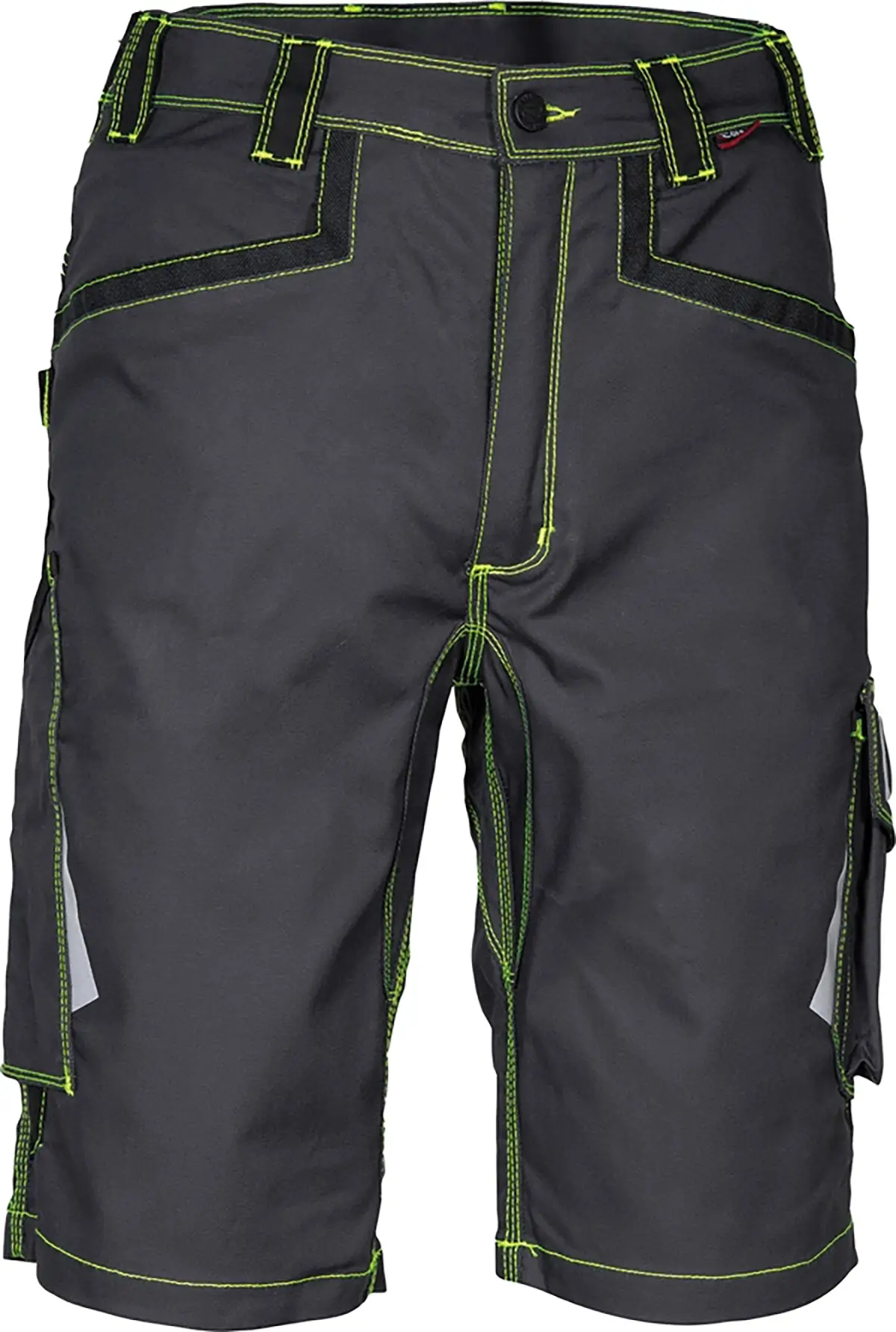 zafer uniformes y ropa de trabajo bermudas dos bolsillos delanteros tiro reforzado gris lima1 copia