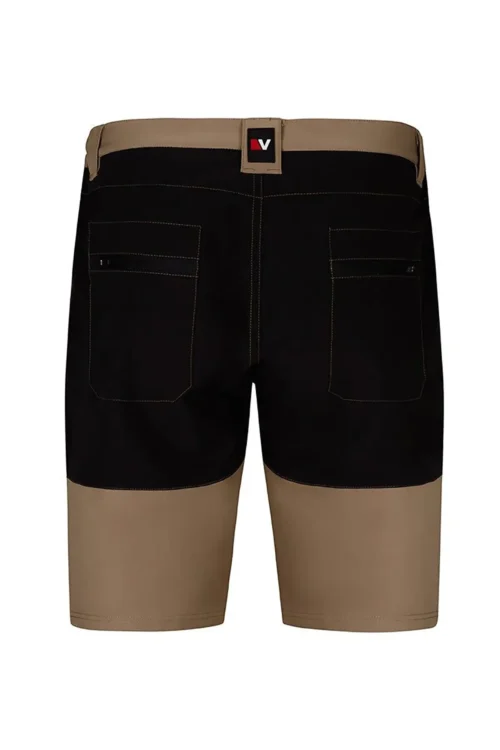 zafer uniformes y ropa de trabajo bermudas stretch bicolor corte slim beige2 copia