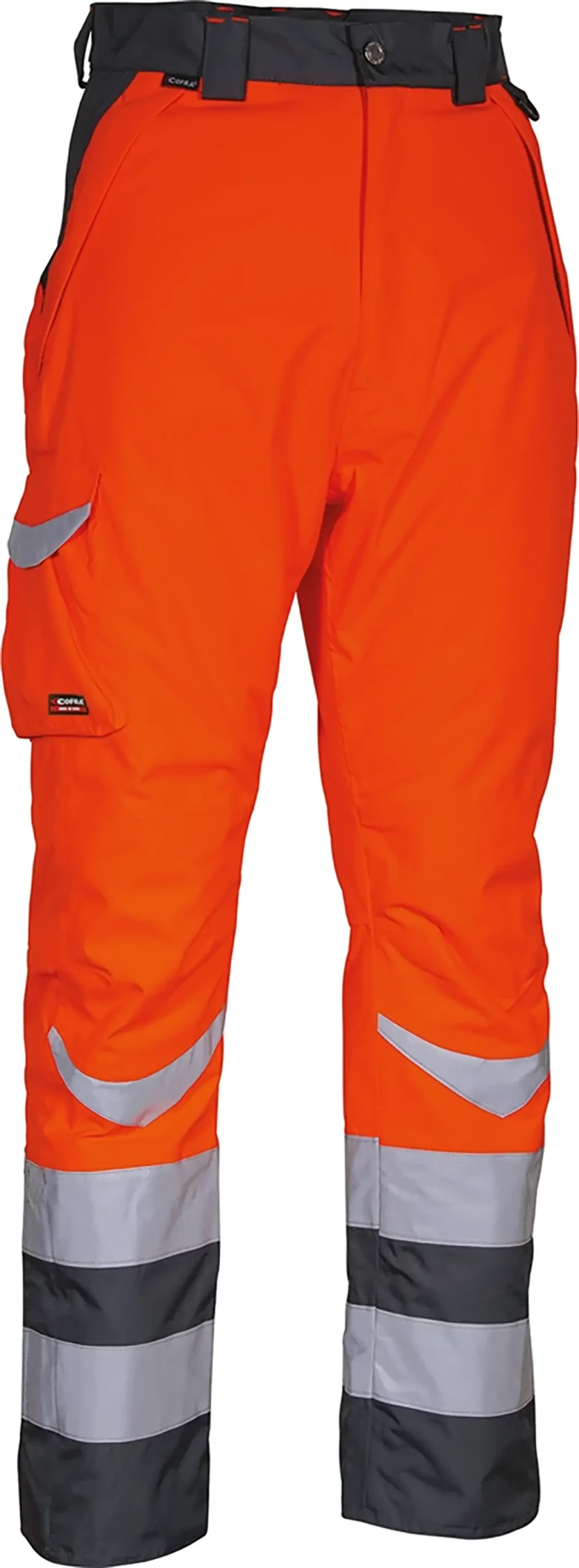 zafer uniformes y ropa de trabajo pantalon alta visibilidad acolchado bolsillos traseros tapeta naranja1