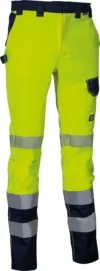 zafer uniformes y ropa de trabajo pantalon alta visibilidad banda reflectante segmentada muslo amarillo1