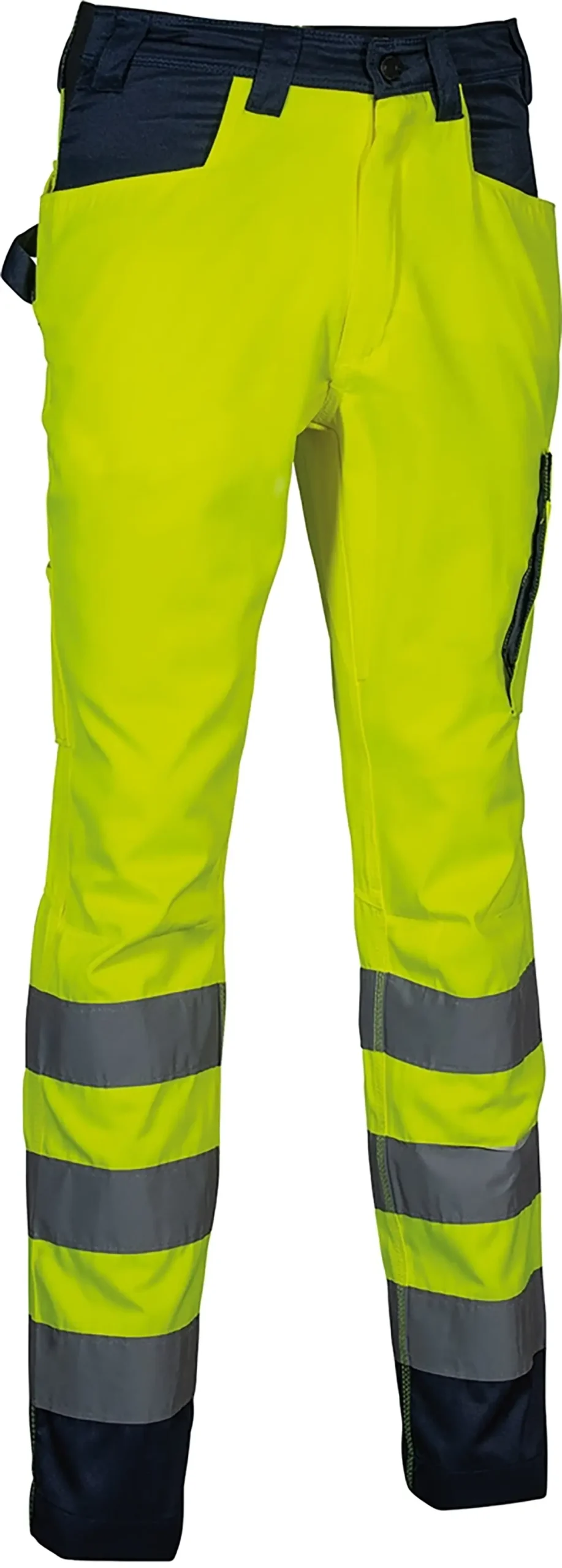zafer uniformes y ropa de trabajo pantalon alta visibilidad bolsillos delanteros doble bolsillo posterior amarillo1