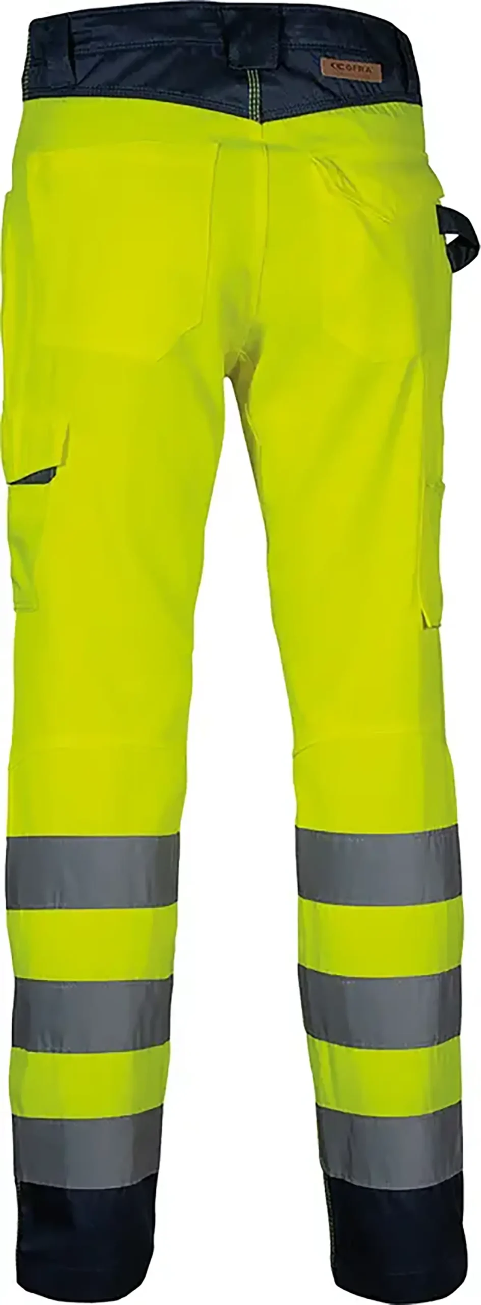zafer uniformes y ropa de trabajo pantalon alta visibilidad bolsillos delanteros doble bolsillo posterior amarillo2